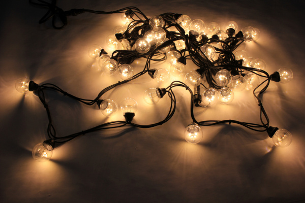 LED-2BLR-2835-20CM-10M-240V-WW/BL Гирлянда Белт-лайт 10м, IP65, 50 белых теплых ламп/черный провод фото 2