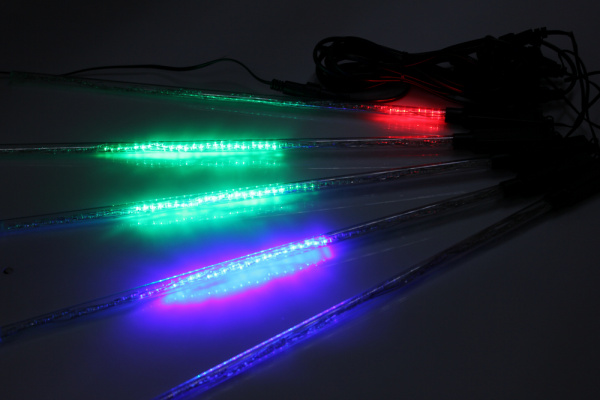 Сосульки Трубки  ICE 5шт 0,5М Бел. LED-PLP-SNOW-320L-0.5M-5-12V-RGB МУЛЬТИ!!! фото 1