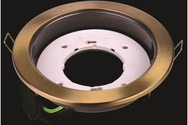 Flesi GX53 H4 свет-к встр. без рефл  Чернен бронза фото 1