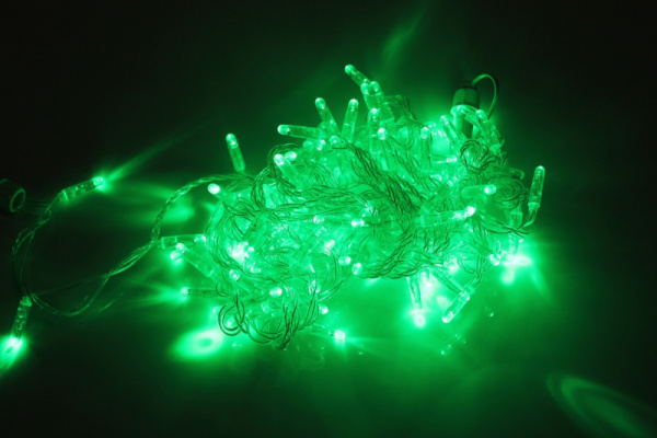 LED-PLS-200-20M-240V-G/C-F(G)-W/O зелен/зелен флэш на пр. проводе (без силового шнура)С КОЛПАЧКОМ фото 2