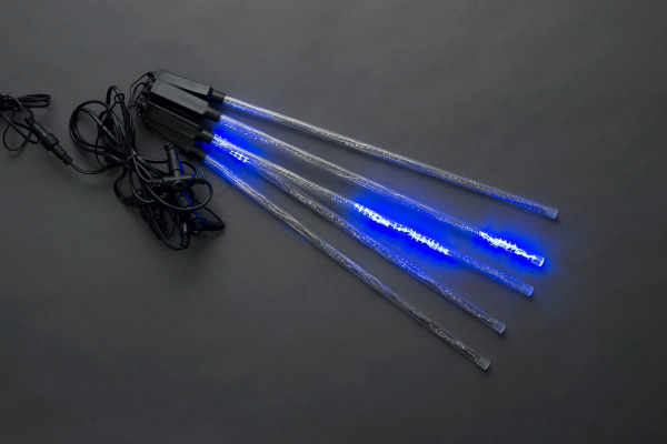 Капли 5шт 50см Синие. LED-PLG-SNOW-320L-0.5M-5-12V-B  фото 1