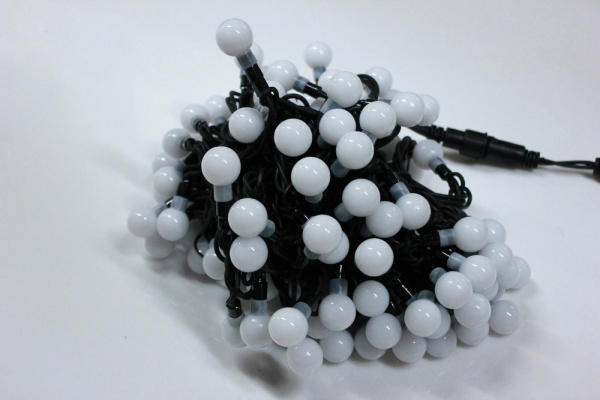 LED-PLR-100-15M-25MM-240V-RGB/BL-W/O (INTENSIVE) LED гирлянда 10м, 240V, IP65, RGB LED/Шарик 2,5см фото 2