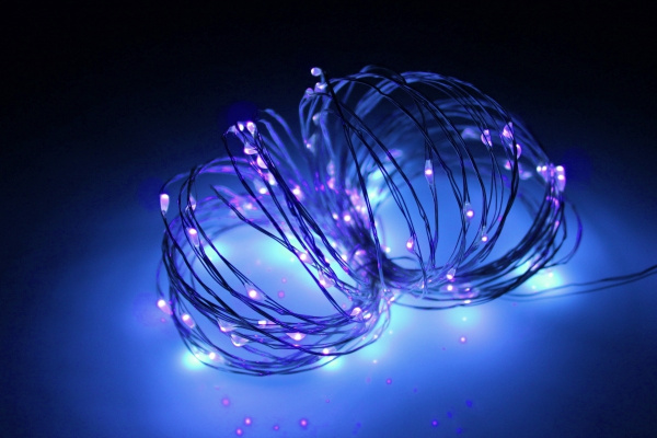 LED-DD-100-10M-12V-VIOLET, LED Роса 10м, фиолетовый фото 1