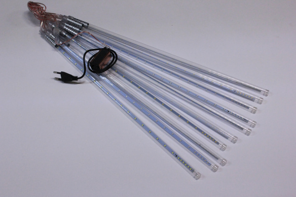 Сосульки строб Трубки D12mm,10шт 0,5М Мульти LED-PLM-SNOW-480SMD-0.5*4.5M-10-7V-M не соедин. фото 2
