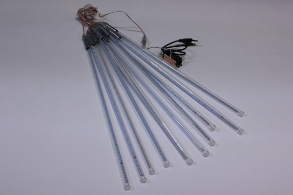Сосульки строб Трубки D12mm,10шт 0,5М Синяя LED-PLM-SNOW-480SMD-0.5*4.5M-10-7V-B не соедин. фото 2