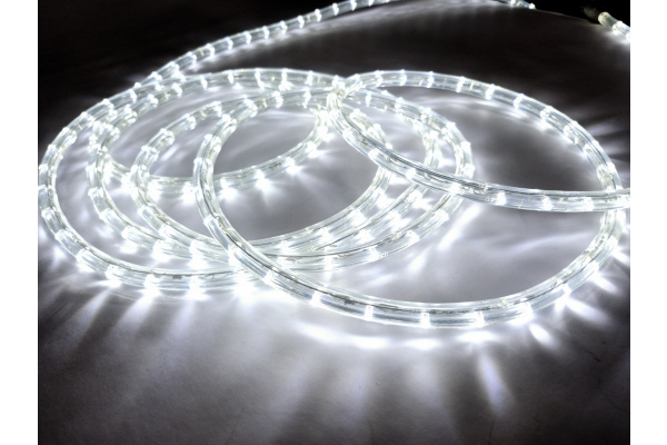 LED-DL-2W-100M-1M-24V-W Светодиодная гирлянда дюралайт фиксинг, белый, 24V, D13мм, 36LED/метр, IP54, фото 3