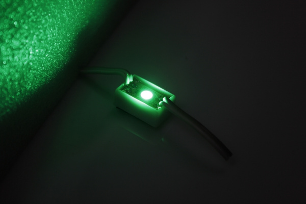 1 SMD GREEN модуль 24х10х10мм, зеленый фото 1
