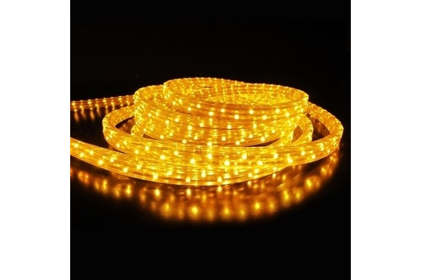 LED-XF-3W-100M-240V Светодиодный дюралайт чейзинг, желтый, 11*18мм, 240V, кратность 2м. Flesi фото 1