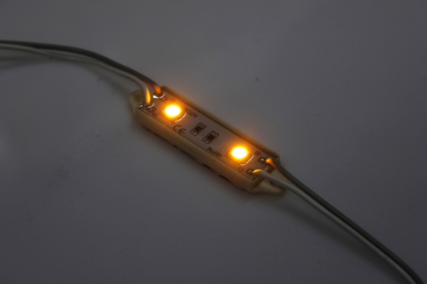 2 SMD YELLOW модуль 48х10х5мм, желтый фото 1