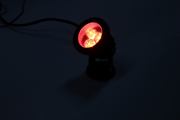 G-DT02-R 12V точ.повор.LEDпрожек,3LED CREE/1W,12V красный фото 2