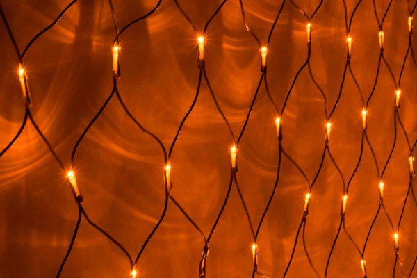 LED-SNL-288-2*2M-240V-Y/BL  Гирлянда Сеть 2*2м,  желтые LED/черный провод, соединяемая. Neo-Neon фото 2