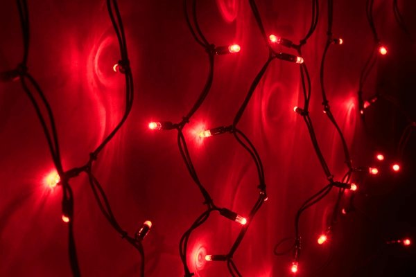 LED-RPLR-160-4.8M-240V-R  красные светодиоды/провод черный каучук. Уличная светодиодная гирлянда бах фото 2