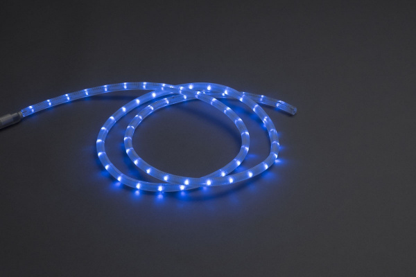 LED-СDL-2W-100M-220V-3.33CM-B V1 Светодиодная гирлянда дюралайт фиксинг, синие светодиоды, 11,5мм, 3 фото 2