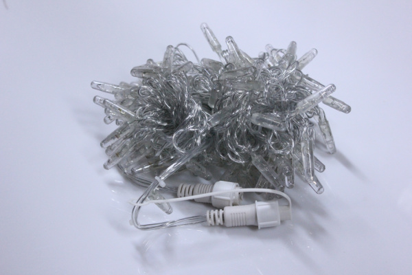 LED-PLS-100-10M-240V-R/C-F(W)-W/O,Красная/белый флэш на прозр. пр., соед.(без шнура) С КОЛПАЧКОМ фото 3