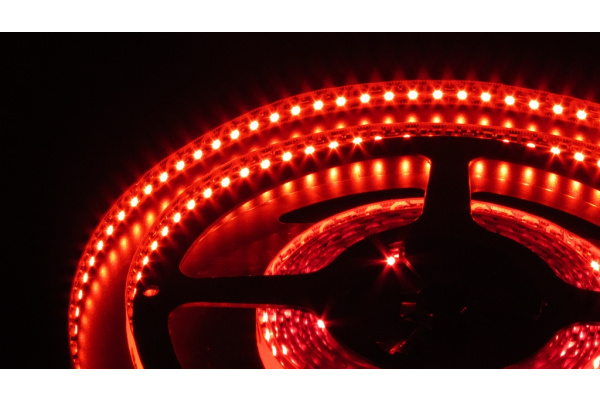 FLEX-SS5600B-R-5M Гибкая LED полоса,12V, белая основа (Красная) фото 2