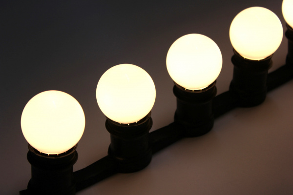 LED G45-E27-24V-WW  LED лампа Е27  для Гирлянды Белт-лайт, теплый белый цвет свечения. Neo-Neon фото 1