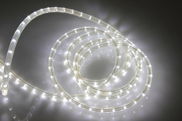 LED-DL-2W-240V-90M-W 1 N (№ 10) Светодиодная гирлянда дюралайт, фиксинг, белый, D13мм, 36LED/метр, I фото 2
