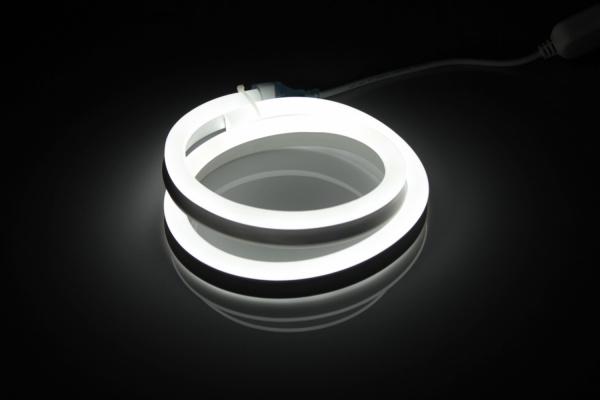 LM-220V-2835-120P-big size-W Световая гирлянда Гибкий неон LED NEON FLEX белый, 12х25мм. (ШИРОКИЙ) фото 1