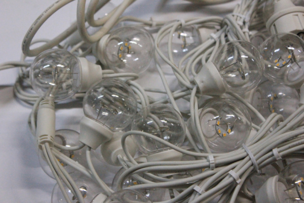 LED-2BLR-2835-20CM-10M-240V-WW/WH Гирлянда Белт-лайт 10м, IP65, 50 белых теплых ламп/белый провод фото 5