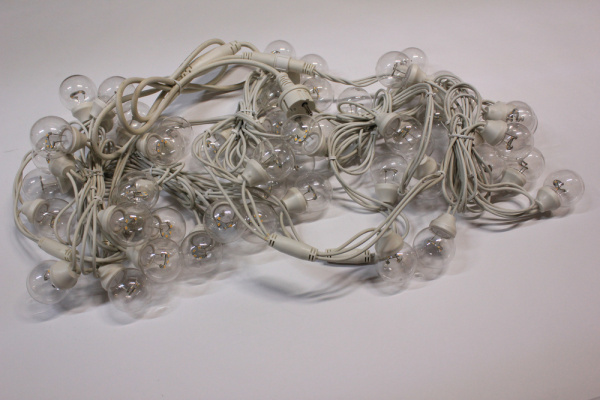 LED-2BLR-2835-20CM-10M-240V-WW/WH Гирлянда Белт-лайт 10м, IP65, 50 белых теплых ламп/белый провод фото 4