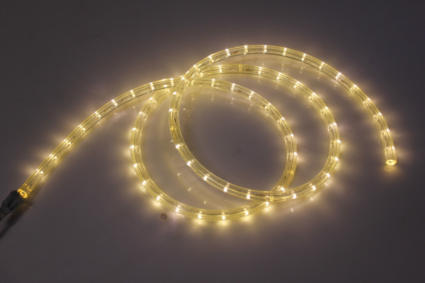 LED-DL-2W-100M-2M-240V-WW-Flash Светодиодная гирлянда дюралайт, флэш, белый теплый, D13мм, 36LED/мет фото 1