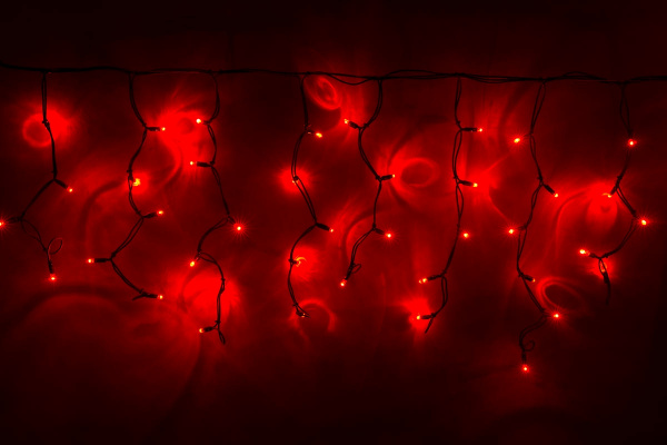 LED-RPLR-160-4.8M-240V-R/BL W/O красные LED/провод черный каучук. Уличная светодиодная гирлянда бахр фото 1