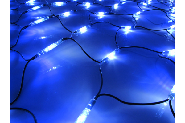 LED-SNLR-D-540-4*2M-S-240V-W/B-BL Гирлянда Сеть 4*2м белые,синие LED/черный провод (каучук) Neo-Neon фото 1