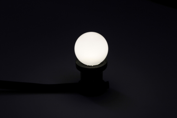 LED G45 0.5W 220-240V 4100K White E27 белая новый завод фото 2