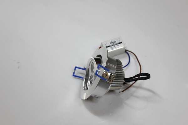 G-TH103-3100K,LEDсвет.встр.повор.круг 3LED CREE/1W фото 5