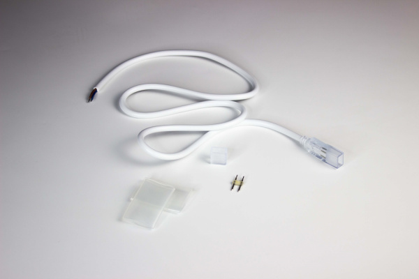 039813 TPF-PC-24V/DC-FX8*16D-NP-W Комплект для подключения для гибкого неона 8х16 мм TPF-FX816D-120- фото 1