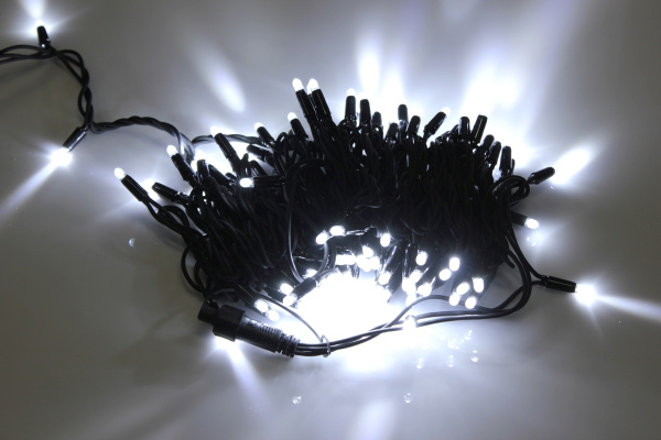LED-PLR-200-20M-24V-W/BL-W/O, белая/черный провод, соединяемая (без силового шнура) 24Вольта фото 2