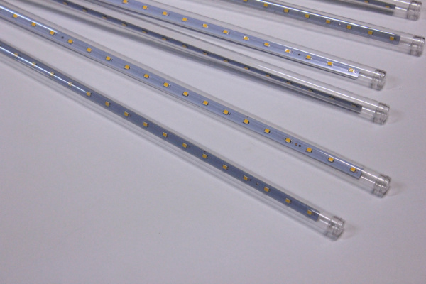Сосульки Трубки D12mm, 10шт 0,5М Белая теплая LED-PLM-SNOW-540SMD-0.5*4.5M-10-12V-WW не соедин. фото 3