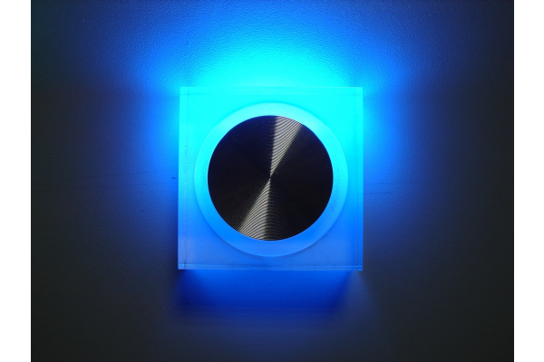FL55SH-SP  BLUE LED свет.квад, встр. в стену 1*1W фото 2
