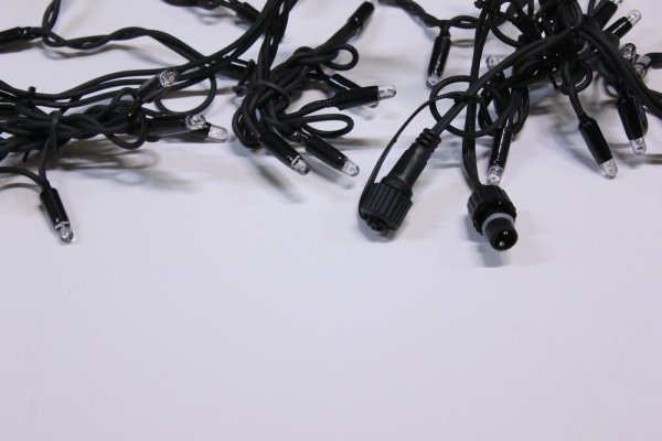 LED-RPLR-160-4.8M-24V-WW/BL W/O НОВЫЙ КОННЕКТОР белый теплый LED/черный провод без шнура 24V/240V фото 3