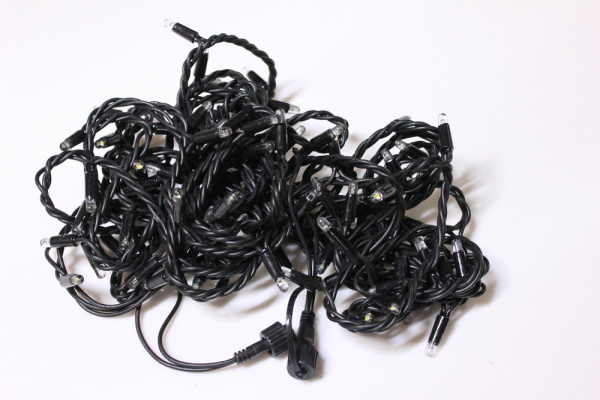 LED-PLR-100-10M-24V-W/BL-W/O, белая/черный провод, соединяемая (без шнура) 24В (НОВЫЙ КОННЕКТОР) фото 3