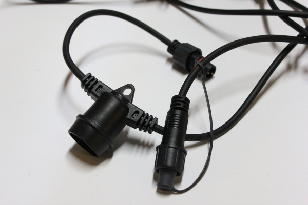 LED-2BLR-10M-20Е27-240V-BL Гирлянда Белт-лайт IP65, 10м, черные провод и 20 патронов Е27. Neo-Neon фото 2
