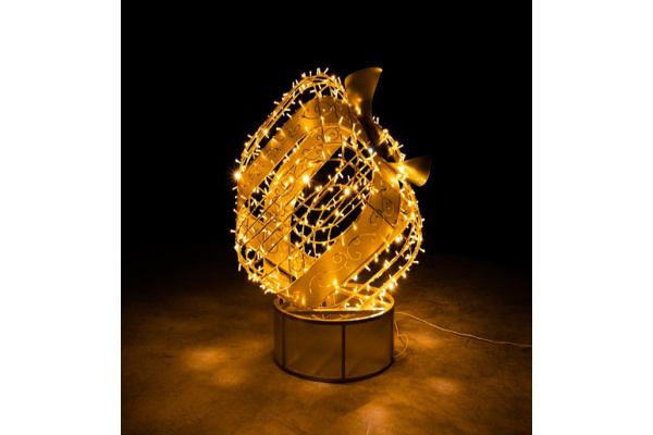  OPR-034-0001 Световая декорация «Золотой подарок» (Поставляется под заказ) фото 2