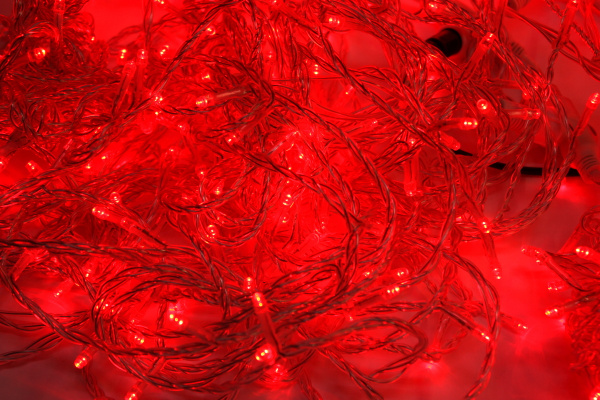 LED-PLS-200*5-20M*5-24V-R/C-F(R) Flash LED гирлянда Спайдер 5*20м 24V, красные LED/прозрачный провод фото 2