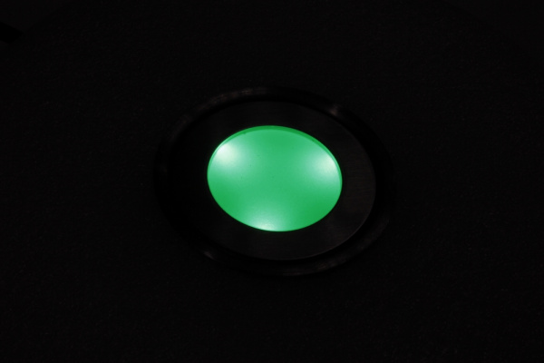SC-B101B Green LED floor light, круглый, 12V, IP67 фото 1
