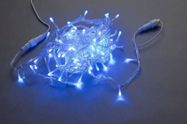 LED-PLS-200-20M-240V-B/C-F(B), синяя/прозрачный провод/ синий FLASH 20, IP-54, соединяемая фото 2