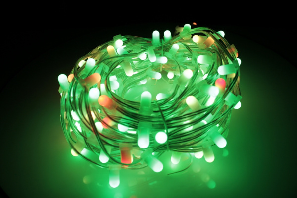 LED-LP-15СМ-100M-12V-RGB  Светодиодная гирлянда клип-лайт RGB LED, C КОЛПАЧКОМ. Neo-Neon фото 4