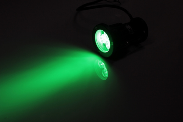 G-DT02-G 12V точ.повор.LEDпрожек,3LED CREE/1W,12V зелёный фото 1