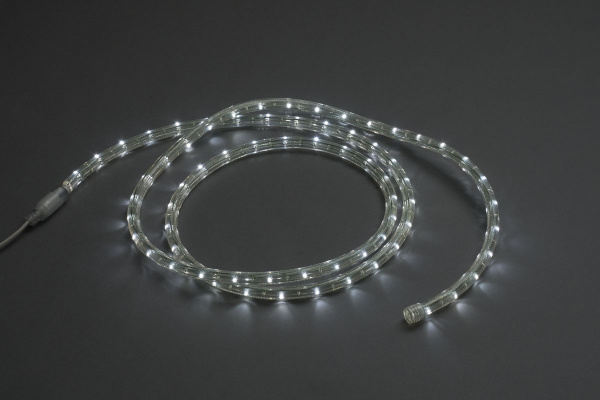 LED-СDL-2W-3.33CМ-100M-220V-WB4 Светодиодная гирлянда дюралайт фиксинг, белые светодиоды, 11,5мм, 30 фото 2