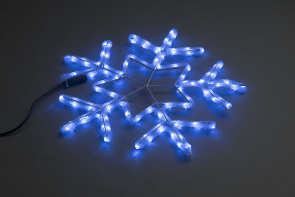 LED-XM-(FR)-2D-CK006-С-B Снежинка синяя 56х57см, 230V фото 2