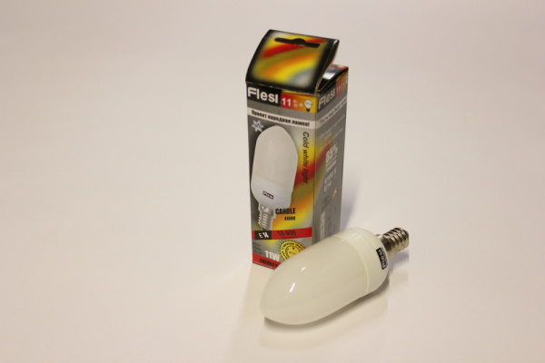 Flesi candle 11W  220V E14 4100K свеча 110х38АКЦИЯ фото 1