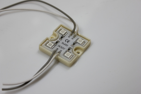 4 SMD RED модуль 36х36х5мм, красный фото 2
