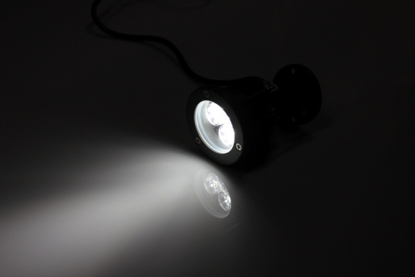 G-DT02-W 12V точ.повор.LEDпрожек,3LED CREE/1W,6300K,12V белый фото 1