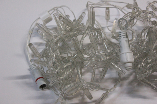 LED-PLS-100-10M-240V-LG/C-W/O, светло-зелен/прозр. провод, соед (без сил шнура) С КОЛПАЧКОМ  фото 4