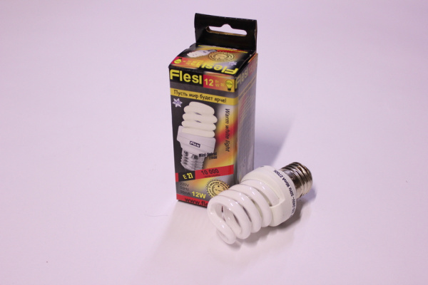 Flesi Spiral 12W Mini S-16 220V E27 2700K 95x43 АК фото 2