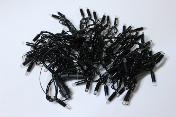 LED-PLS-200-20M-240V-WW/BL-F-W/O бел.Т/бел.Т флэш на черн. проводе (без силового шнура)С КОЛПАЧКОМ фото 3